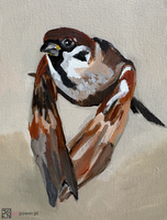 Wróble na drzewie - 4