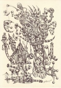 Aktor teatru w masce sennej - 1