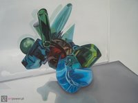 Antygrawitacyjna martwa natura ze szklanym układem - 1