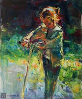 Dziewczynka z hulajnogą II - 1